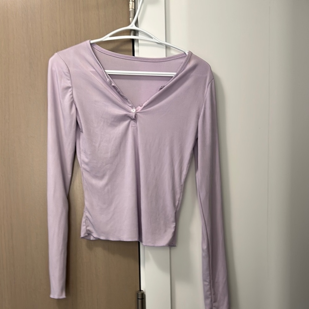 Lavender Long Sleeve Women's Top